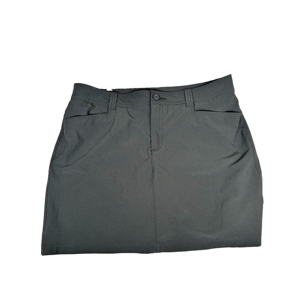 Eddie Bauer Adventurer Skort 2.0 Women's Size 12, Dark Gray Stretch